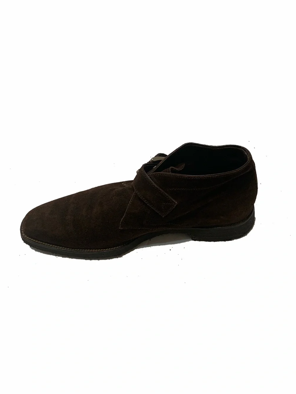 paul stuart men’s suede chukka boots Brown Suede Single Monk Strap Boots